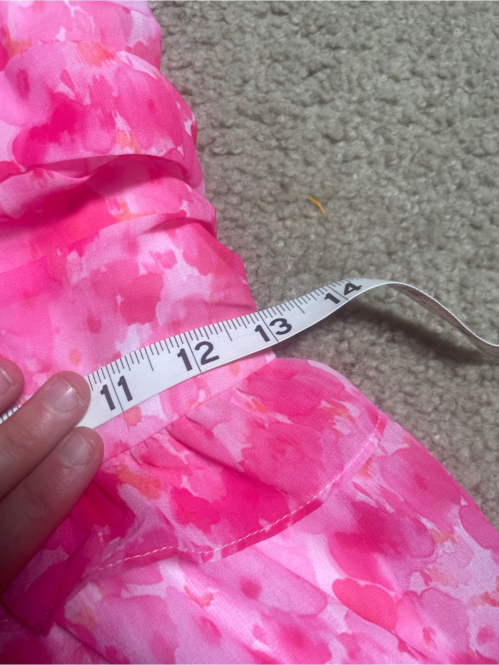 Pink Floral Ruffled Sundress - Picture 3 of 7